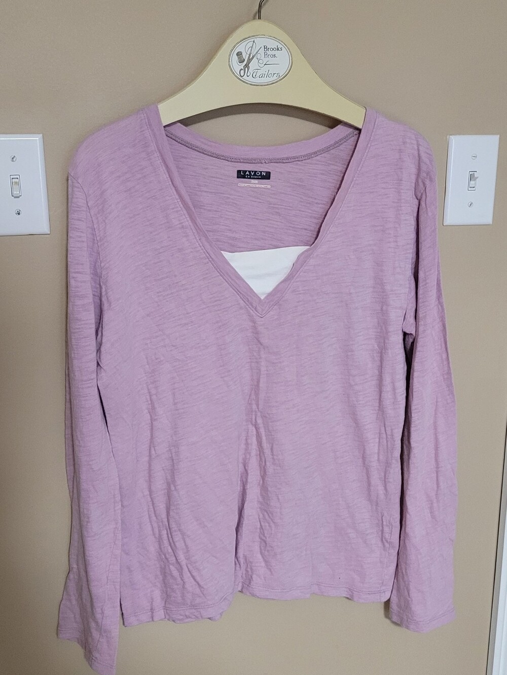 💚10 for $10💚 Bundle and save Soft Lilac V-Neck Long Sleeve Tee